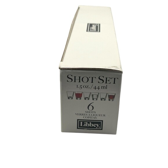 Libbey True Fabrication 6 Shot Set 1.5 Oz each Brand New In Original Box - Picture 3 of 5